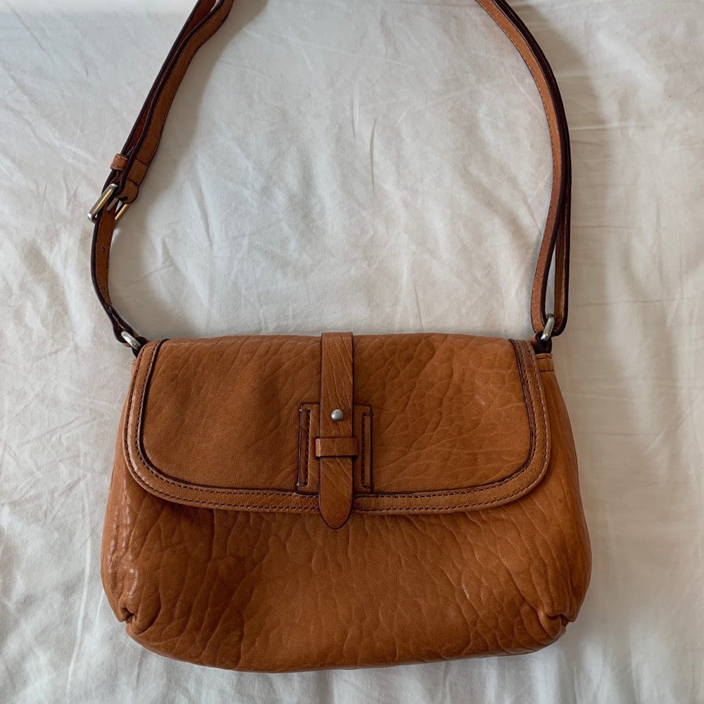 Cole Haan over the shoulder leather handbag.